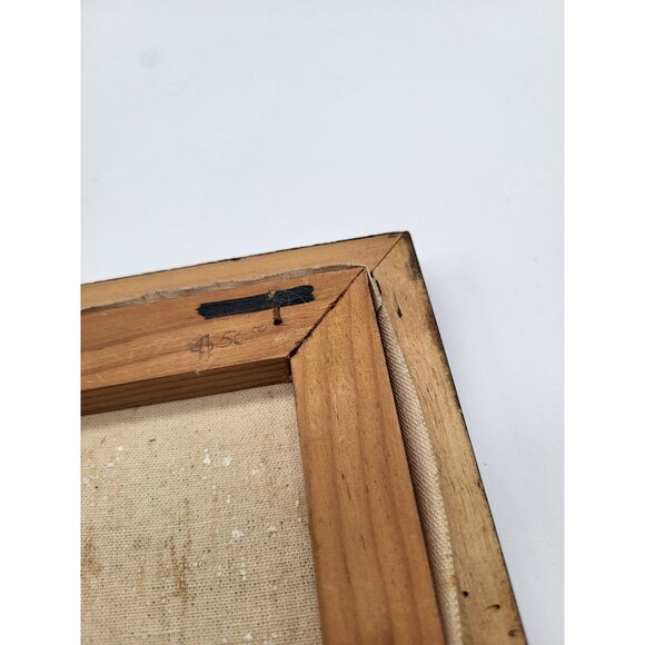 Samuel Sotz Oil on Canvas Painting Comalapa Wash Day Culture Folk Art Guatamalan - Picture 9 of 10